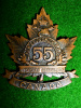 55th Battalion (New Brunswick & P.E.I.) Collar Badge    